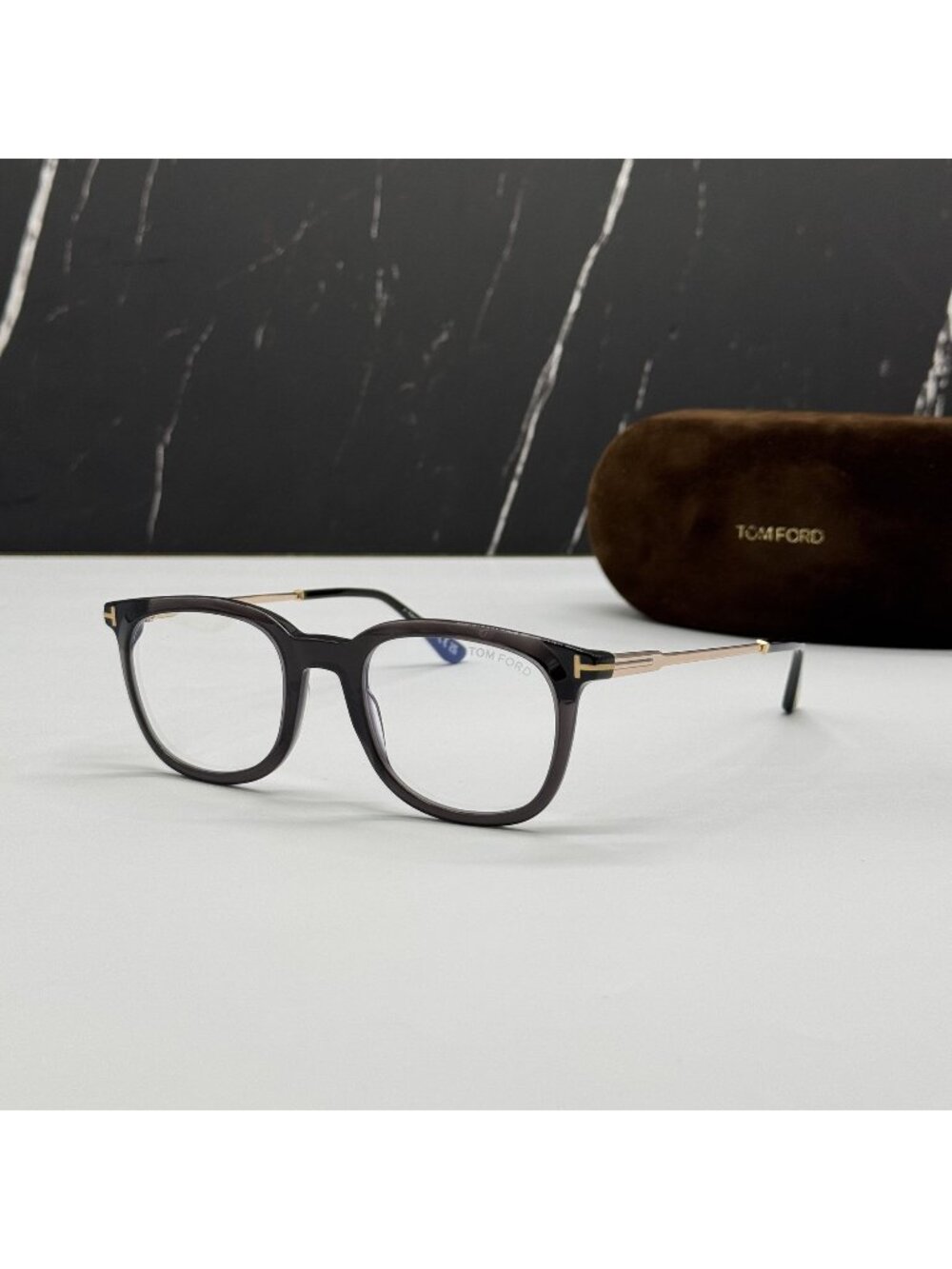 NEW TOM FORD TF5904 005 GRAY/GOLD MEN EYEGLASSES TOM FORD FT5904 005 EYEWEAR